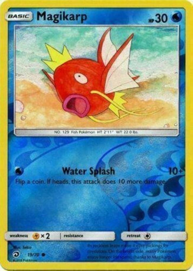 1x Magikarp | Dragon Majesty | 19/70 | Common | Reverse Holo | LP | Pokemon