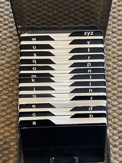 ‘Company Line’ Index Card Organiser/Address Book/Record Manager For 5”/3” Cards