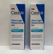 2 pack of CeraVe Ultra Light Moisturizing Gel - 1.75 Oz each