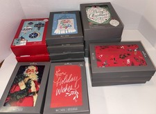 Hallmark Christmas Card Lot New Boxed Sealed Lot Of 15 Boxes