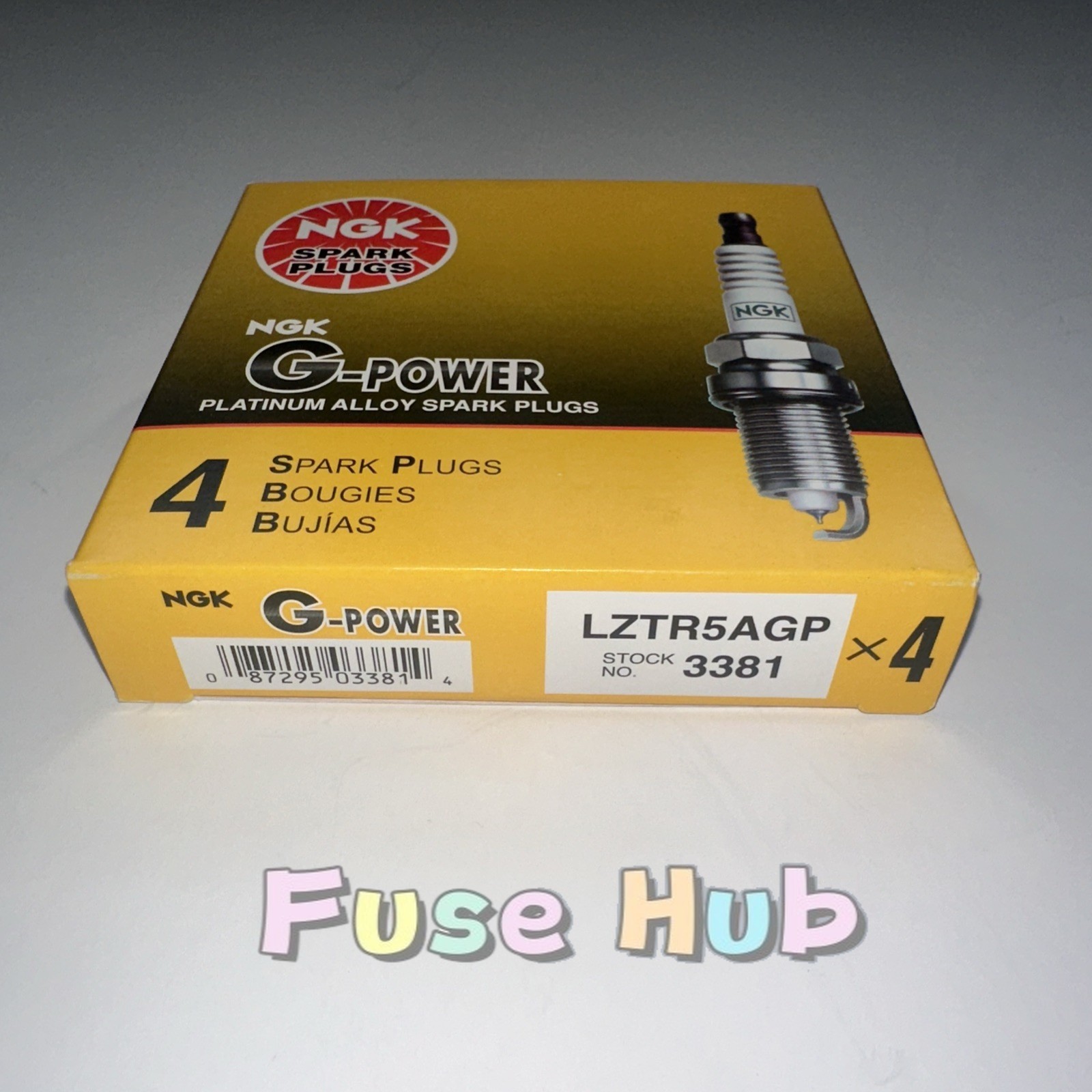 4PC New NGK Spark Plug 3381 LZTR5AGP G-Power Fast Shipping