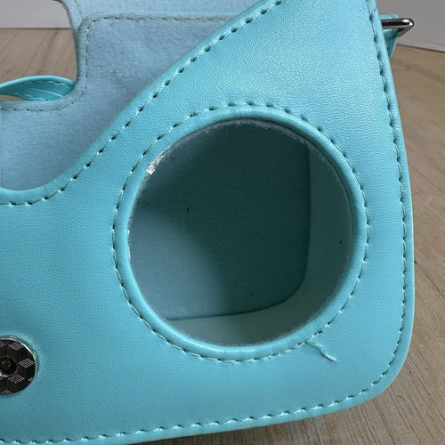 FUJIFILM INSTAX MINI 7S TEAL GREEN INSTANT FILM CAMERA WITH CASE WORKS - Picture 12 of 13