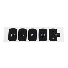 Black Vinyl Fog Light Button Decal Sticker for Fiat For Croma 2005 2011
