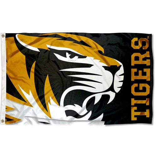Missouri Mizzou Tigers Bold Logo NCAA Flag Tailgating Banner - Picture 1 of 7