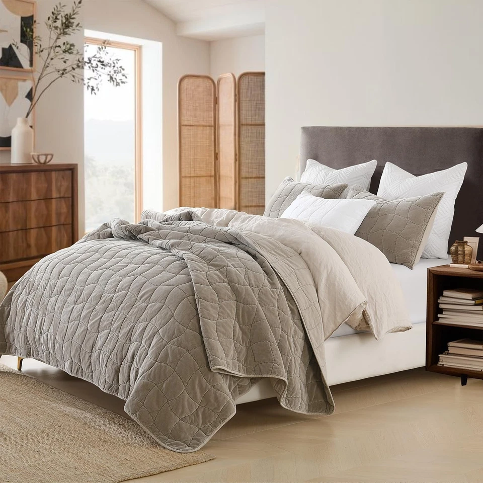 Acogedor edredón de terciopelo Cloud - Colcha completa de algodón Foto 4 de 4