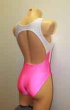 Women One-piece Leotard 201-09 Bottom Completely Closed Multycolo Spandex Size L