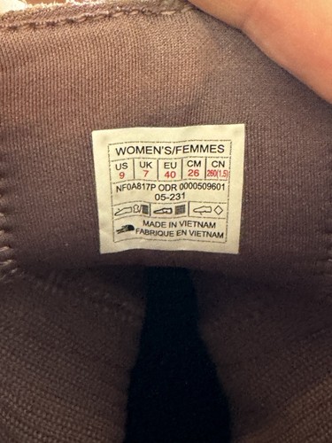 Stivali da neve THE NORTH FACE donna HALSEIGH maglia impermeabili malva chiaro taglia 9 - Foto 3 di 13