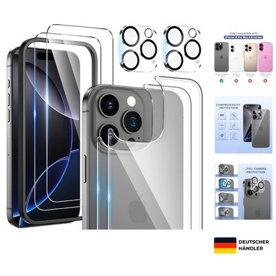 Displayschutzglas 6,9 Zoll Klar Vollständiger Schutz für iPhone 16 Pro Max mi...