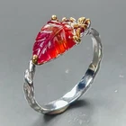 Jewelry gemstone Ruby Ring 925 Sterling Silver Size 7.75 /R471822