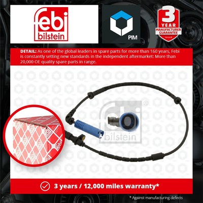 ABS Sensor fits BMW X5 E53 4.4 Rear Left or Right 00 to 03 Wheel Speed Febi New
