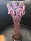 Vintage Purple Fenton Sung Glass Vase