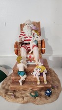 Large Lifeguard Santa Beach Figurine Summer C...
