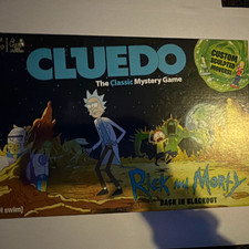 Adult Swim Cluedo Rick and Morty Back in Blackout Board Game Custom Movers