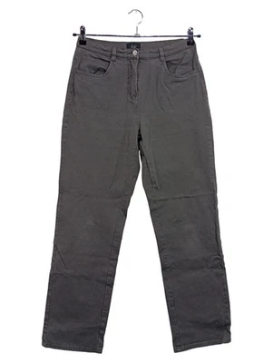 Paola Pantalon Femme Tissu Gris Classique Coton Élasthanne (EU 36, INT S, W28) - Photo 1/4