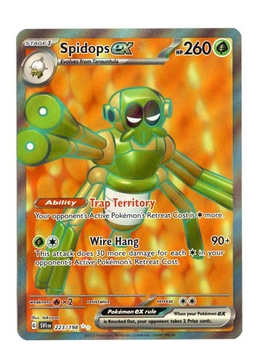 Spidops ex 223/198 Ultra Rare Holo SV01: Scarlet & Violet Base Set Pokemon NM