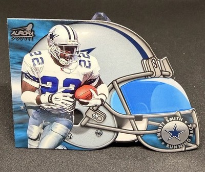 1998 Pacific Aurora Emmitt Smith #3 Face Mask Cel Fusions 90s Insert Cowboys HOF