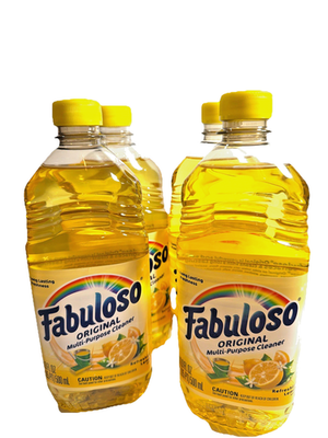 #ad 4 Pk FABULOSO With Multi Purpose Cleaner Refreshing Lemon 16.9 Oz Original $25.59