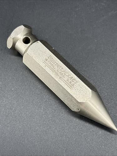 Vintage Starrett Exact Solid Steel 6 Oz Plumb Bob PB-6 Athol Mass