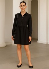 Nine West NWT Women’s Griffin Denim Shirt Dress Size XL Long Sleeve Pockets