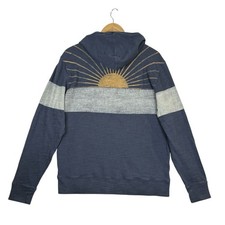 FAHERTY Sunray Printed Slub Hoodie Pullover Sweatshirt Men  s L Organic Cotton