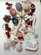large Mixed lot Vintage Christmas Ornaments