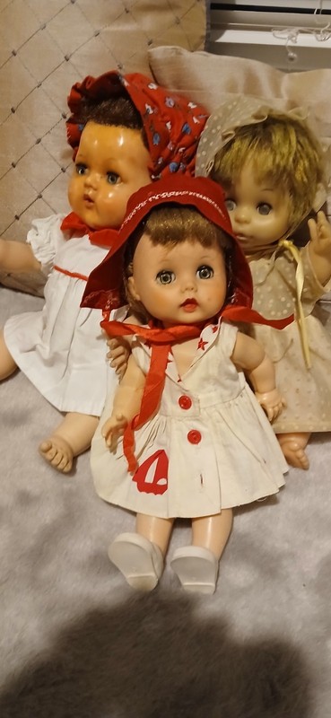 American Character Doll lot of 3 Vintage 1950's-1960's Lorrie doll