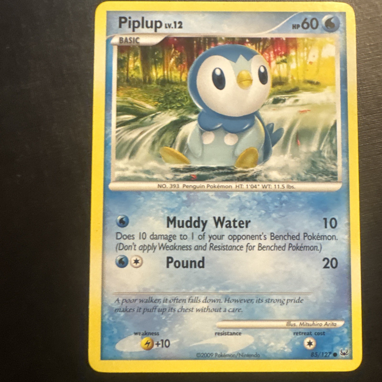 Piplup Platinum Pokémon TCG 85/127 Common Lp