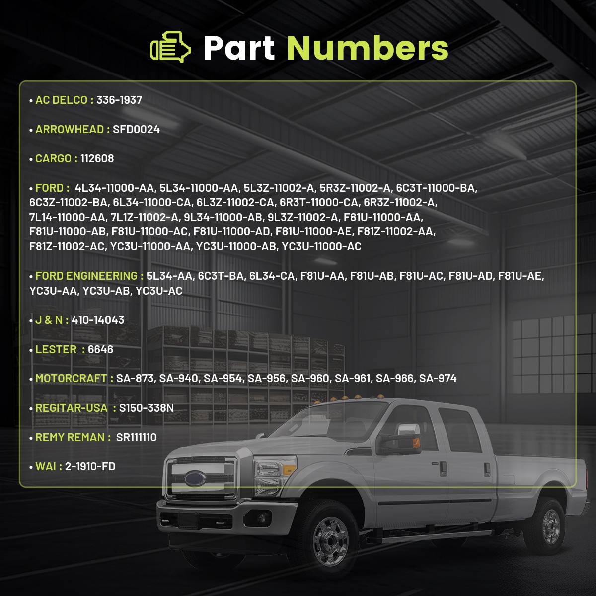 Starter OE#6646 For Ford Auto Truck Expedition F150 F250 F350 Excursion 5.4L V8