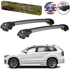 Cross Bars Roof Racks Anti-Theft Lock Gray Al...
