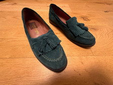 Russell and Bromley Women's Green Suede Loafers VGC EU 40 UK 6.5-7