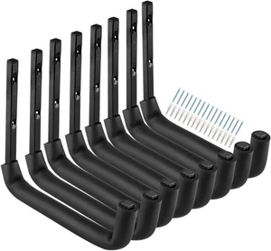 8 Pack Garage Storage Hooks,10 Inch Heavy Duty Ladder Storage Hanger, Wall Mount - Picture 1 of 8