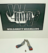 97-06 Jeep TJ Wrangler Rear Seat Dual Half Female Seat Belt Buckles & BOLT OEM