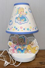 VTG Teddy Beddy Bear And Friends Nursery Lamp 80  s Lamb Bunny Stars Night lamp