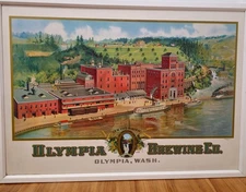 Antique Olympia Brewing Co Lithograph c1915–1930 Northwestern Litho Milwaukee