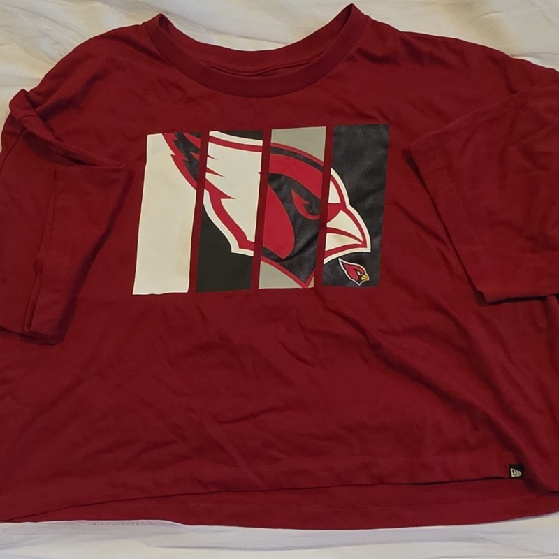 NFL Team Apparel Arizona Cardinals Women's Long Sleeve Shirt Red 2XL NFL