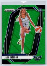 2024 Panini Prizm WNBA Jacy Sheldon #141 RC Green Prizms Dallas Wings