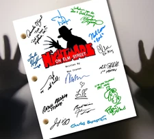 A Nightmare On Elm Street memorabilia Movie Script Johnny Depp Autographed