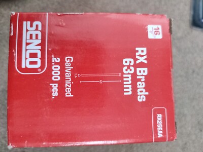Senco RX25EAA gerade Bradnägel verzinkt 16 G x 63 mm (Pack 2000) SENRX25EAA