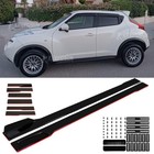 78.7" Car Side Skirt Extension Rocker Panel Splitter Lip For Nissan Juke X-Trail