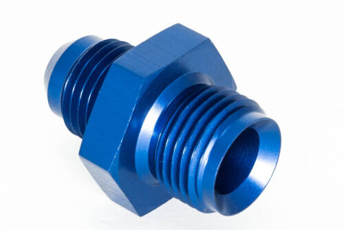 Threaded Adapter 5/8"-18UNF to Dash 6 /-6 ON / JIC 6 Blue Anodized 9/16 - 18UNF - Picture 3 of 3