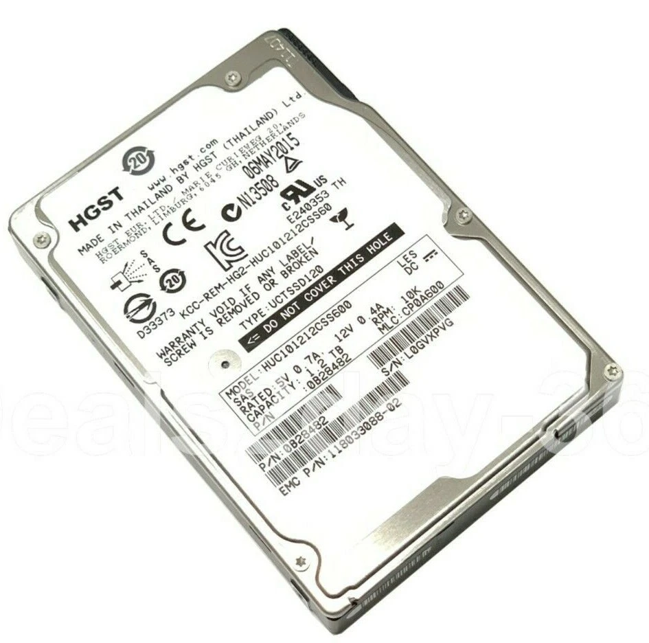 HUC101212CSS600 1.2TB 10000RPM 6Gbps 64MB 2.5" SAS Hard Drive SERVERS - Image 2 of 4