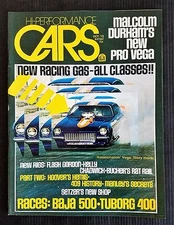 Hi-Po Cars Oct 1973 - Chevy 409 - Malcum Durham's Vega - Baja 500 - Tuborg 400