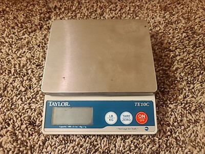 Taylor Scale TE10C Capacity 10lbs Pounds 5kg Digital Tested Works