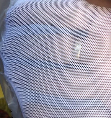 White power Mesh Spandex Soft 4 Ways Stretch Fabric 58”-60” Swim , Dancewear