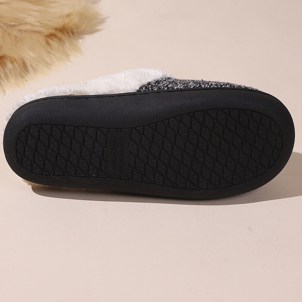SAOLA Pantofole Termiche Peluche Suola Spessa Pantofole Comode Antiscivolo per Uomo Donna