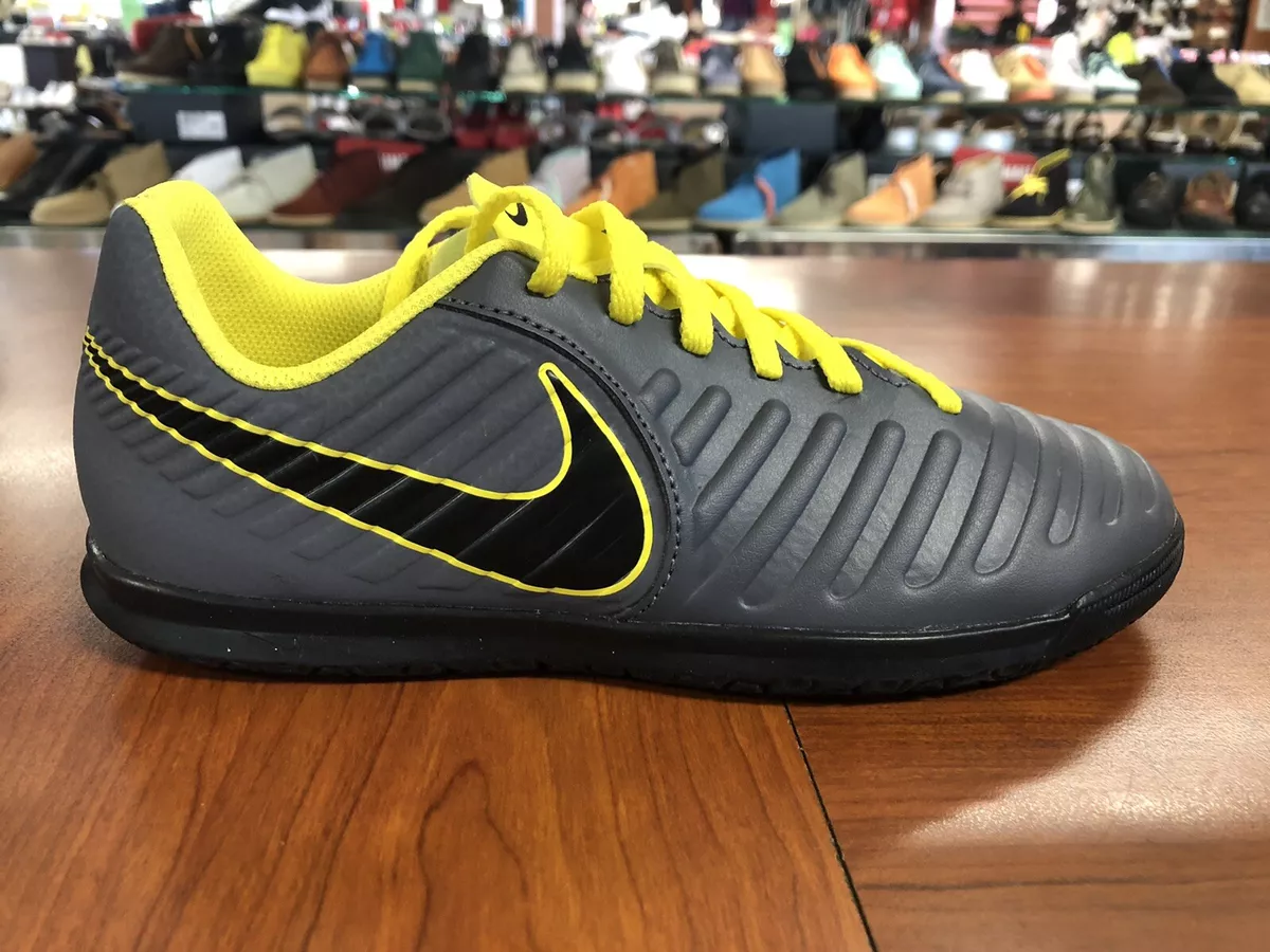 Bolsa Proscrito Inactivo Nike Tiempo Legend 7 Club IC Size 5.5Y Grey Yellow Black AH7260-070 | eBay