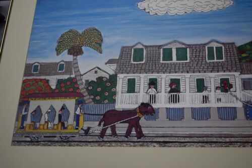Mario Sanchez signed Auto Print Poster Key West Cuban Folk art - Picture 3 of 11