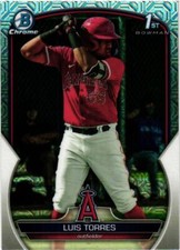 2023 Bowman Chrome #BCP-155 Luis Torres Chrome Prospects Mojo Refractor