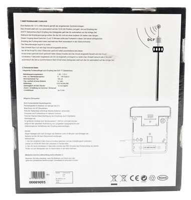 Weinberger Funk Wanduhr Zimmer Wohnzimmer Manuell Automatisch  Zeitumstellung 089