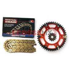 RENTHAL ORING CHAIN STEALTH SUPERSPROX SPROCKET KIT GASGAS EC350F 2021-2025 GOLD